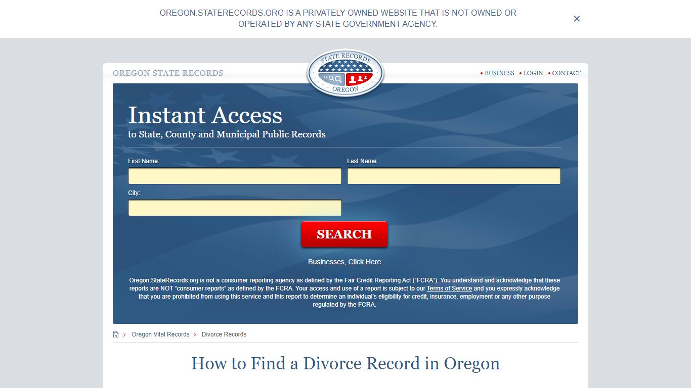 How to Find a Divorce Record in Oregon